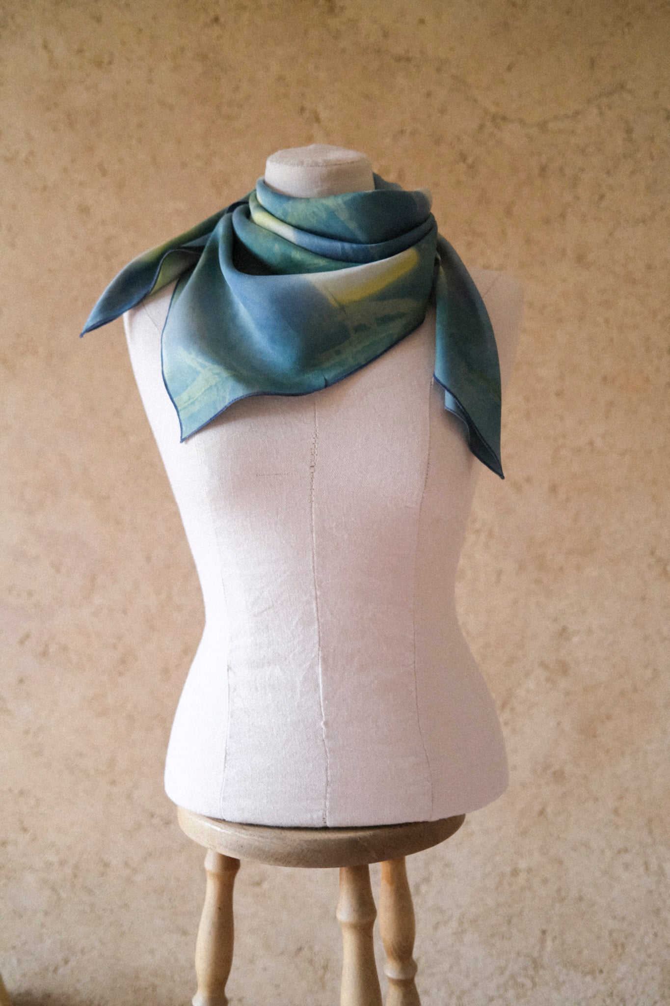 Large silk scarf with GAUDE patterns #2